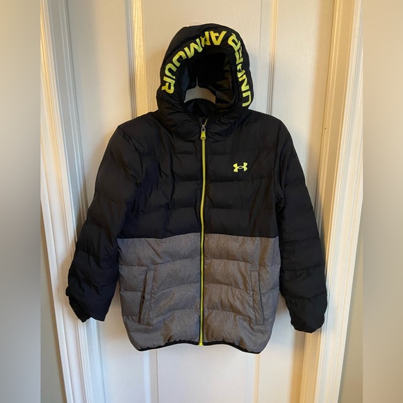 Under armour boys pronto colourblock puffer jacket - Picture 2 of 10